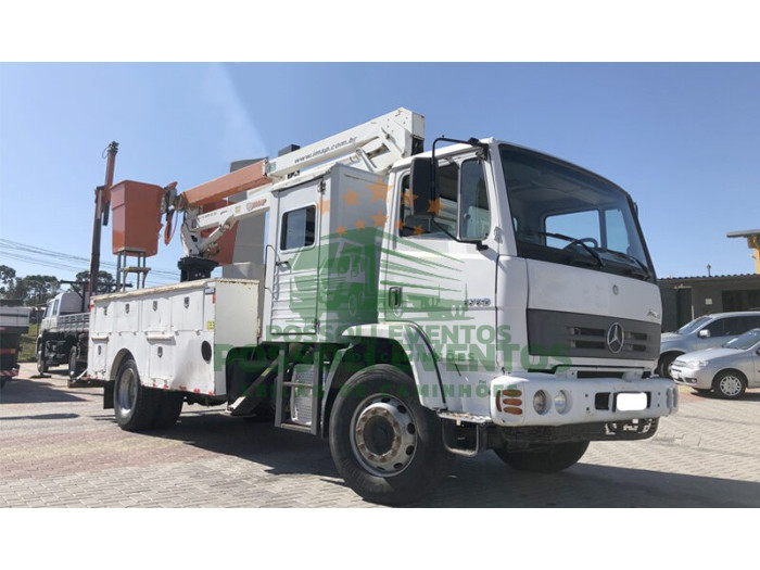 MERCEDES BENZ MB1719 2013 – 4×2 – CABINE AUX. – LINHA VIVA CESTO AÉREO IMAP LI 13.000 D GI – 2014